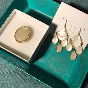 Premier Designs earrings and ring set